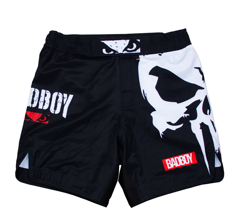 Bad Boy Guillotine Fight Shorts-Black